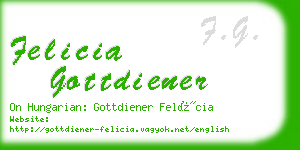 felicia gottdiener business card